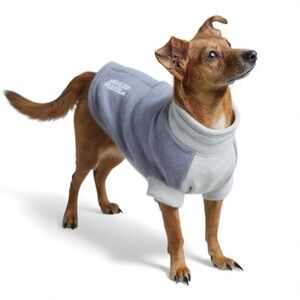 HIGHLAND FLEECE Dog Coat by DOGGIE DESIGN in Two Tone Gray - Fits Small Dogs